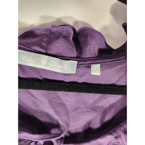 NWOT Violet & Claire Womens Top Purple Y2K Classic Fairycore Goth XL - Picture 2 of 3